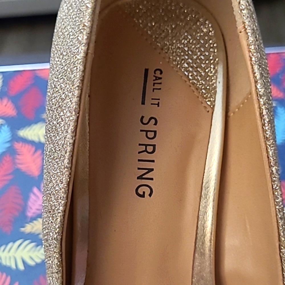 Call It Spring Gold Pumps - Picture 3 of 6